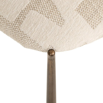 Dining chair Lana beige graffic (Set of 2)