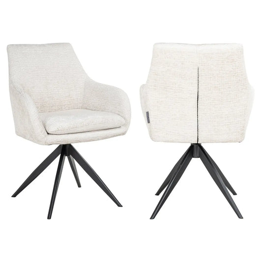 Dining chair Lisonne cream fusion swivel