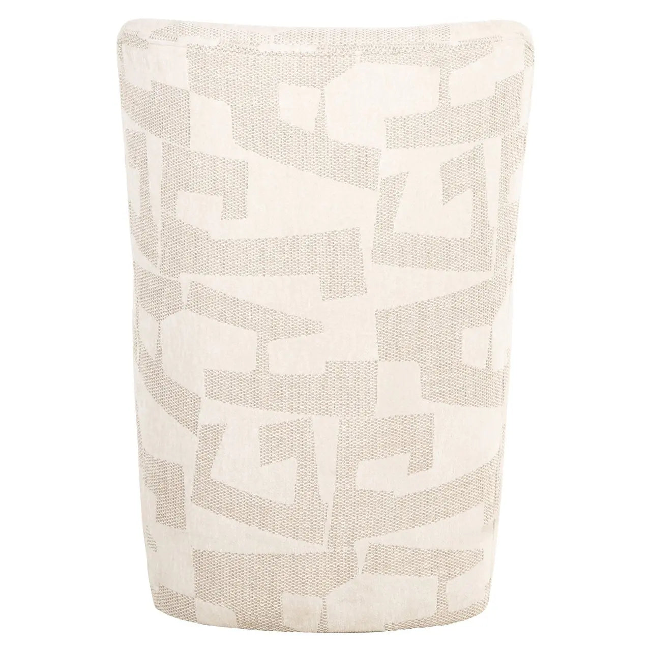 Dining chair Lorain beige graffic on wheels