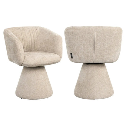 Dining chair Madeline cream unicorn swivel