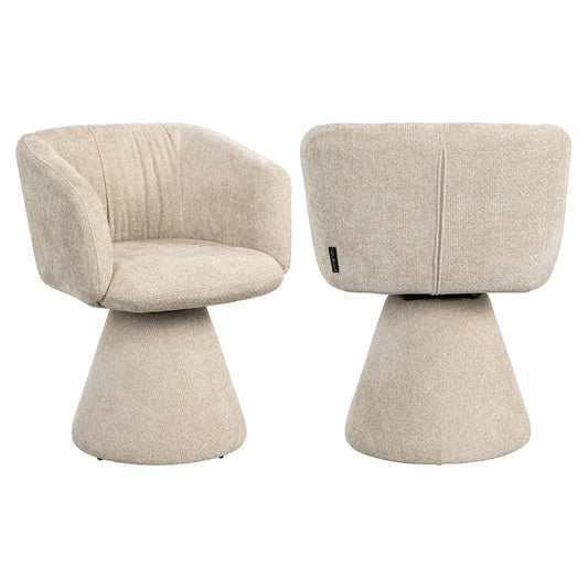 Dining chair Madeline cream unicorn swivel