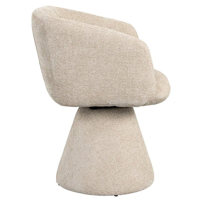 Dining chair Madeline cream unicorn swivel