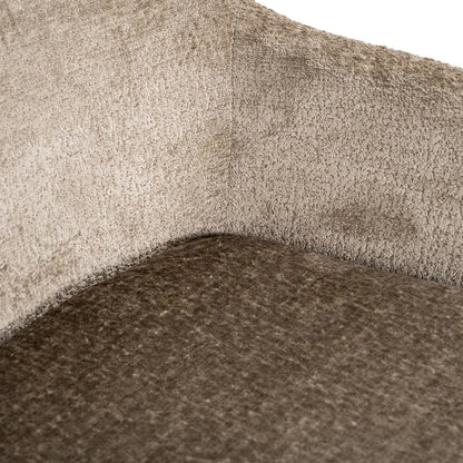 Dining chair Marlon taupe chenille swivel