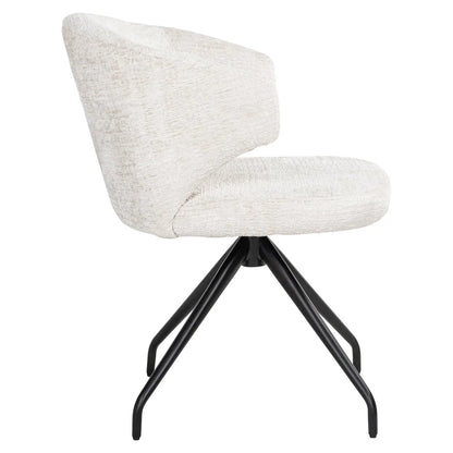 Dining chair Milly cream fusion swivel