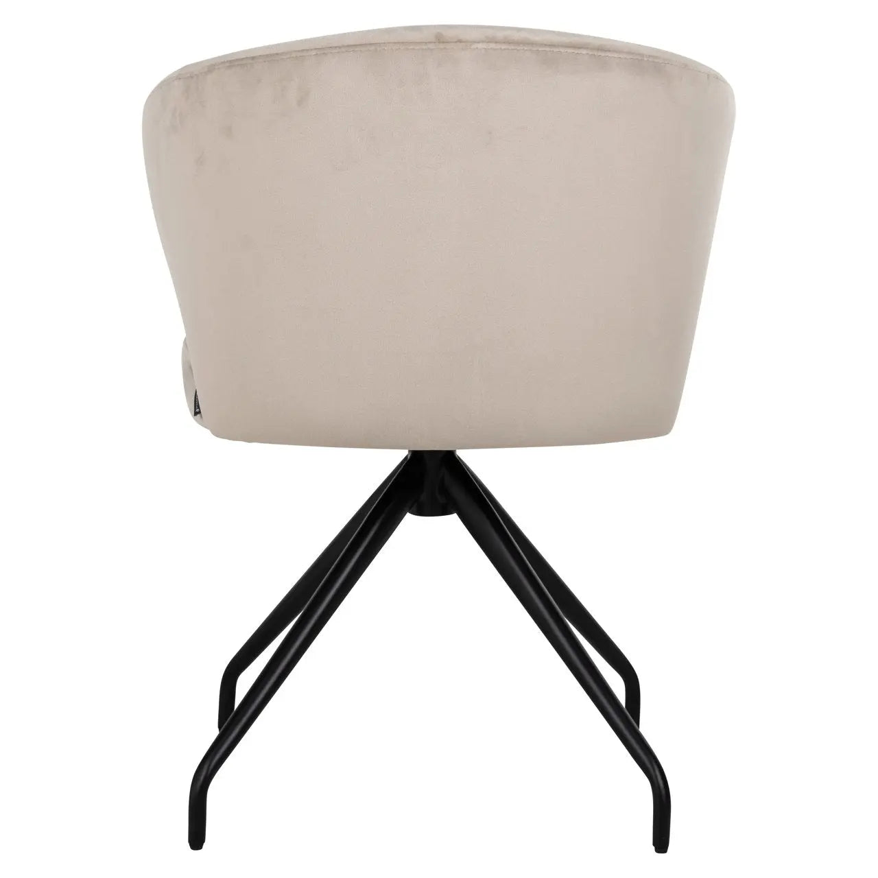 Dining chair Milly khaki velvet swivel