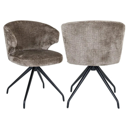 Dining chair Milly niagara stone swivel