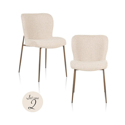 Dining chair Odarby biscotti (Set of 2)