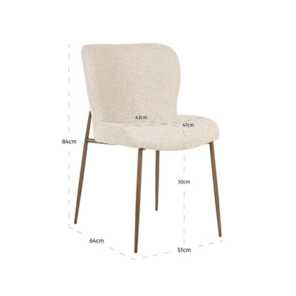 Dining chair Odarby biscotti (Set of 2)