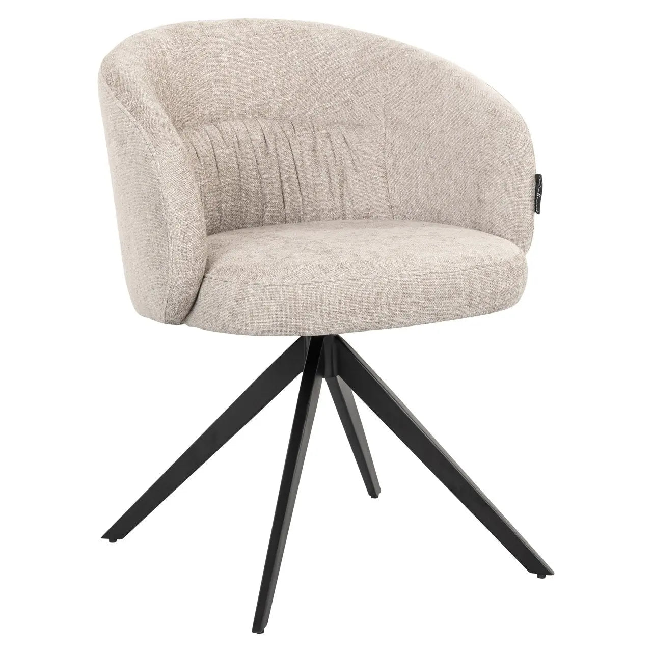 Dining chair Olivia natural miami swivel