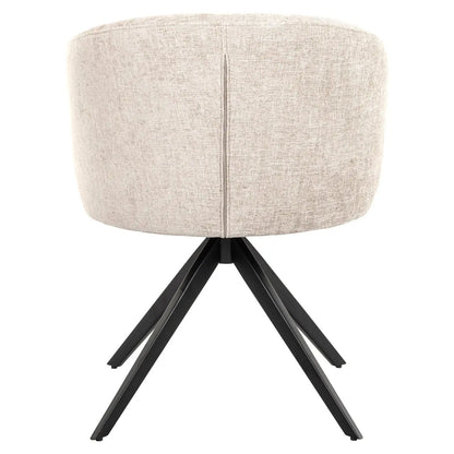 Dining chair Olivia natural miami swivel