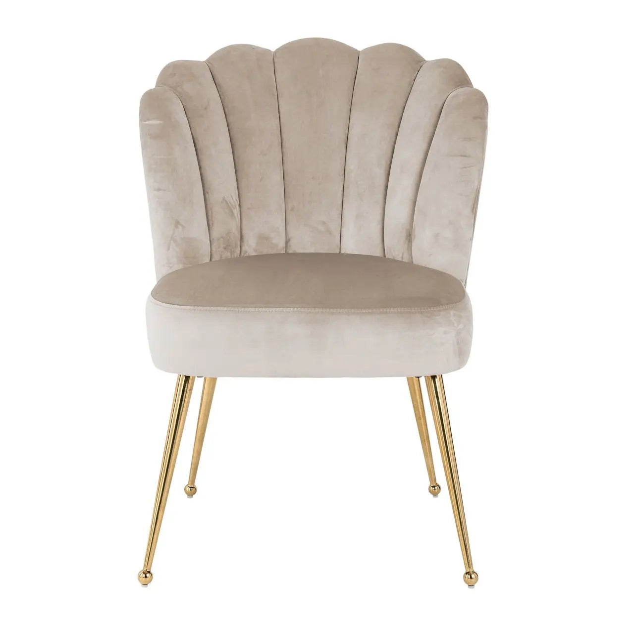 Dining chair Pippa khaki velvet