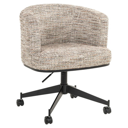 Dining chair Rochenne trendy nature swivel on wheels