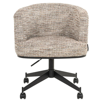Dining chair Rochenne trendy nature swivel on wheels