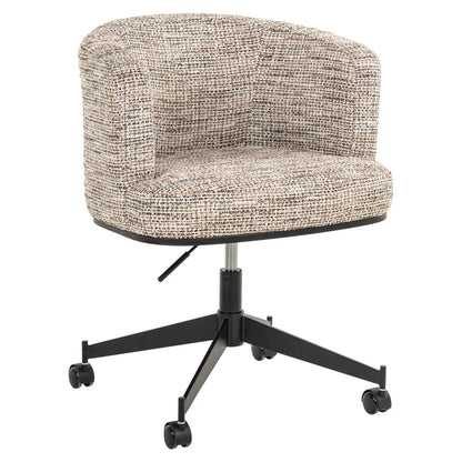 Dining chair Rochenne trendy nature swivel on wheels