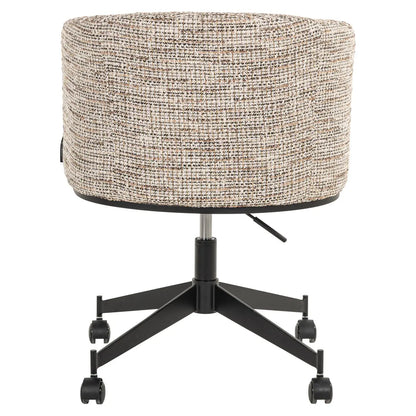 Dining chair Rochenne trendy nature swivel on wheels