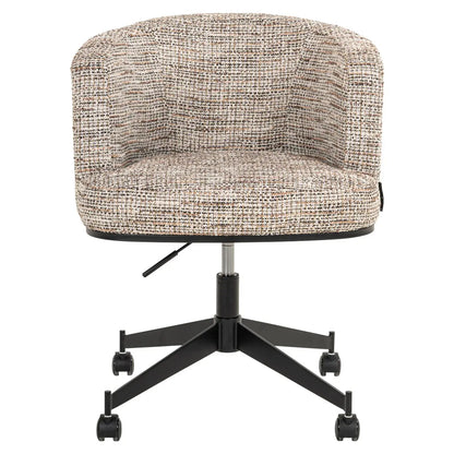 Dining chair Rochenne trendy nature swivel on wheels