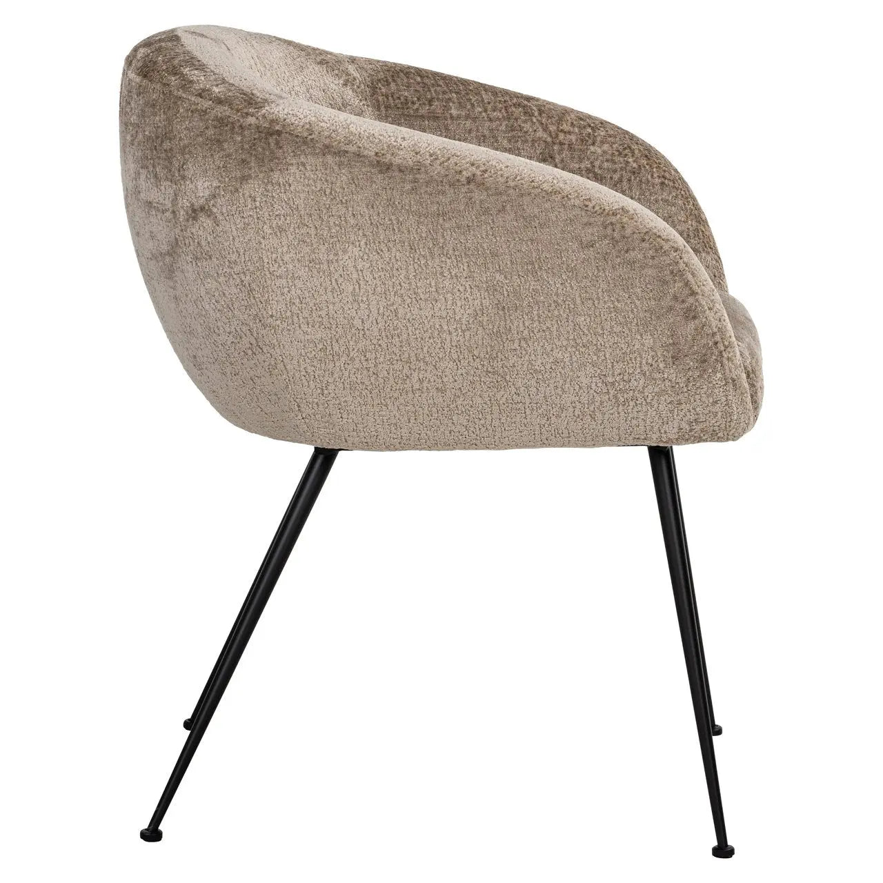 Dining chair Ruby taupe chenille
