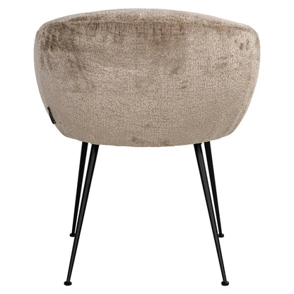 Dining chair Ruby taupe chenille