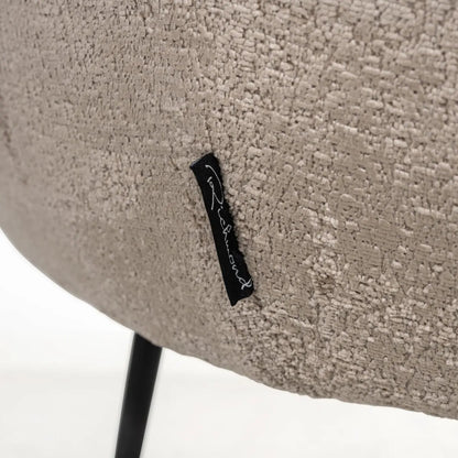 Dining chair Ruby taupe chenille