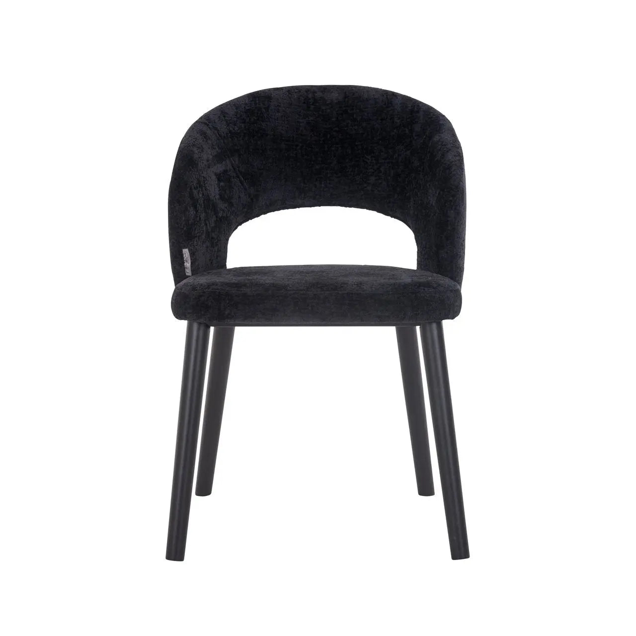 Dining chair Savoy black chenille