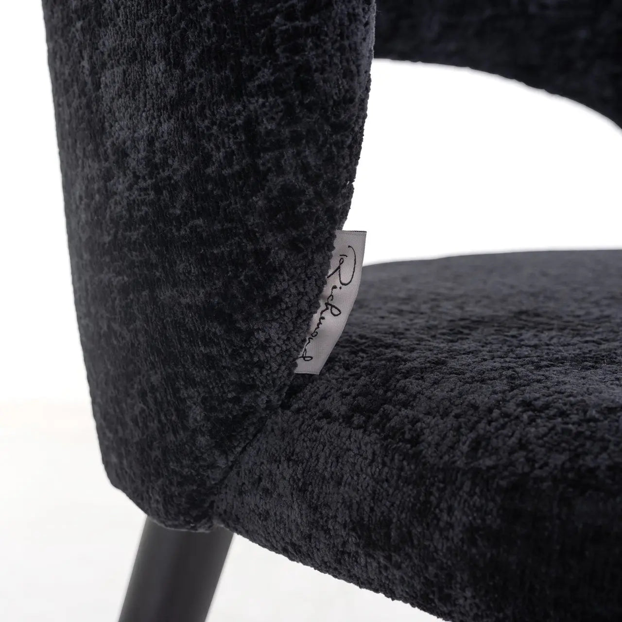 Dining chair Savoy black chenille