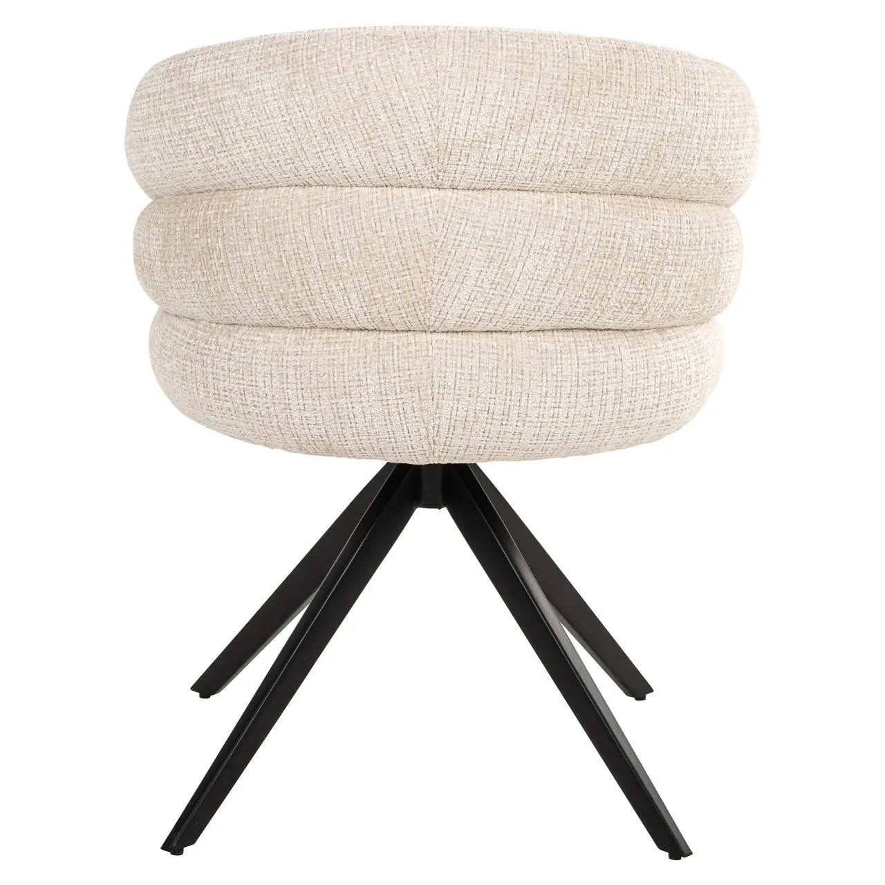 Dining chair Serenity niagara beige swivel fire retardant