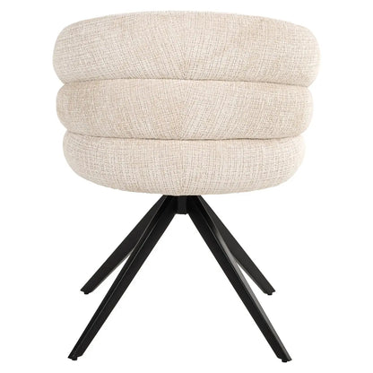 Dining chair Serenity niagara beige swivel fire retardant