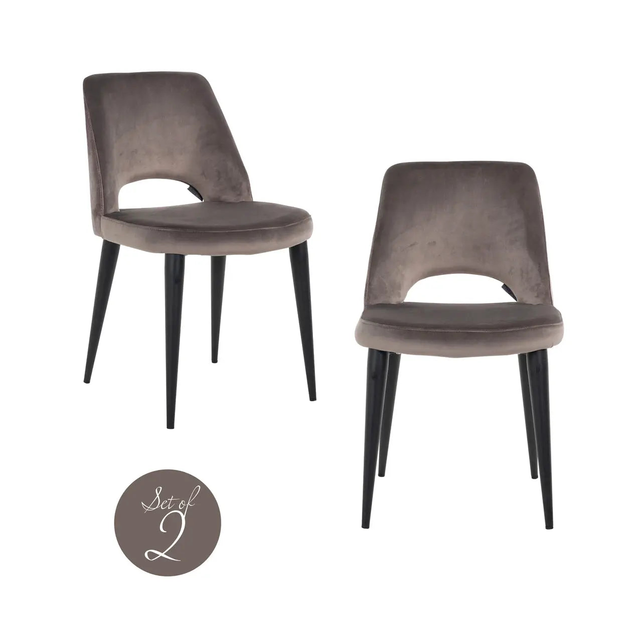 Dining chair Tabitha stone (Set of 2)