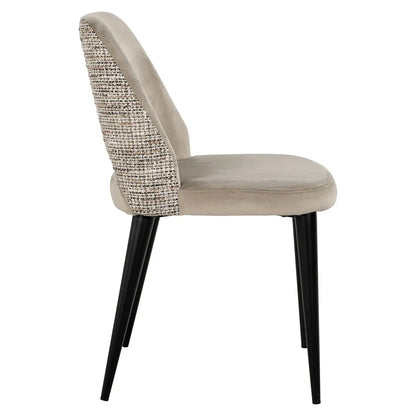 Dining chair Tabitha trendy nature fire retardant (Set of 2)