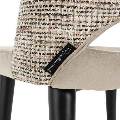Dining chair Tabitha trendy nature fire retardant (Set of 2)
