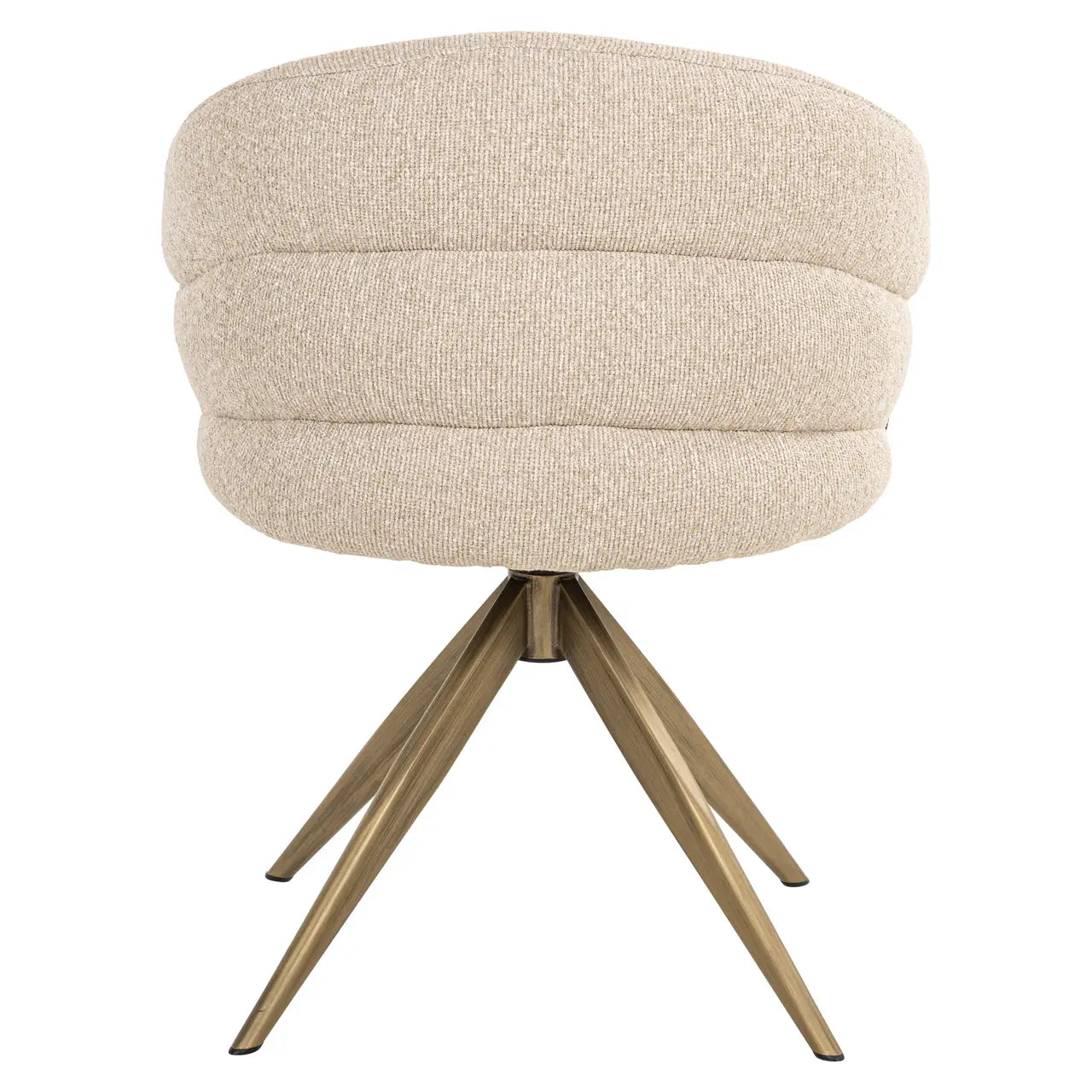 Dining chair Zendaya biscotti swivel fire retardant