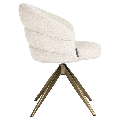 Dining chair Zendaya niagara beige swivel