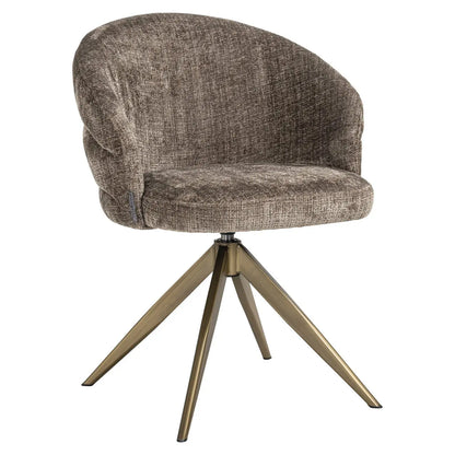 Dining chair Zendaya niagara stone swivel
