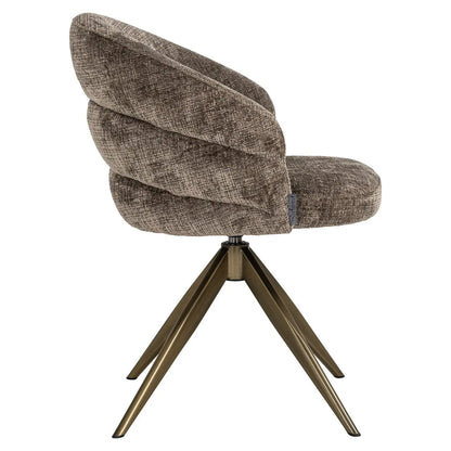 Dining chair Zendaya niagara stone swivel