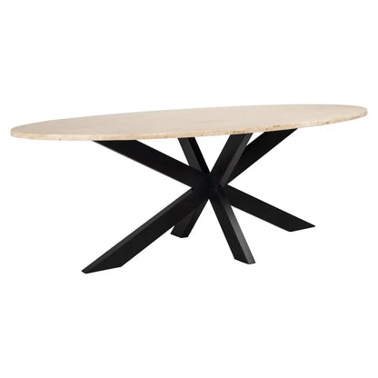 Dining table Avalon bronze oval 230