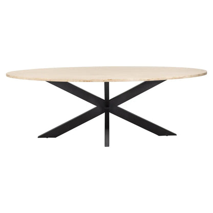 Dining table Avalon bronze oval 230