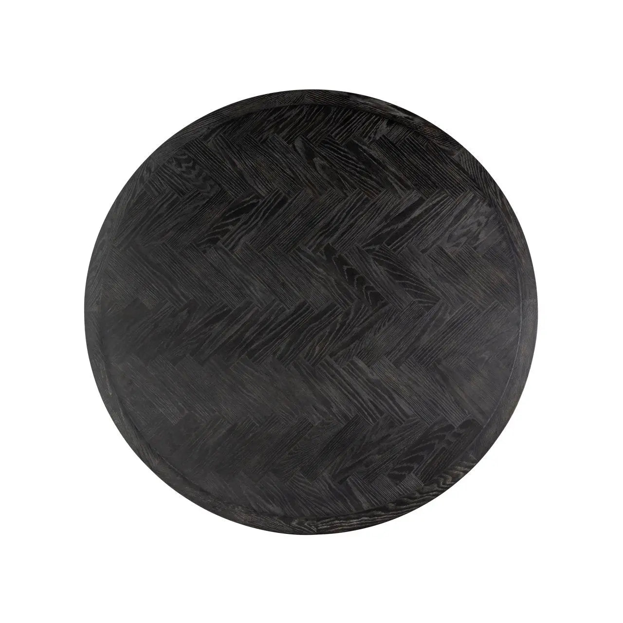 Dining table Blackbone Brass black rustic 140Ø