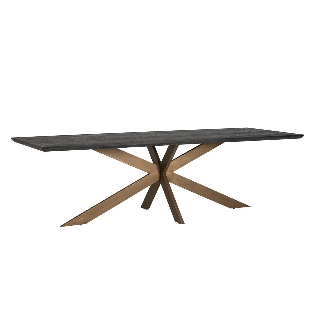 Dining table Blackbone Brass black rustic 260