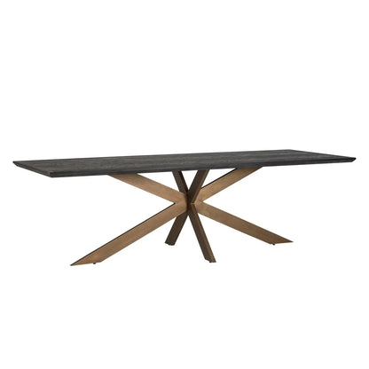 Dining table Blackbone Brass black rustic 260