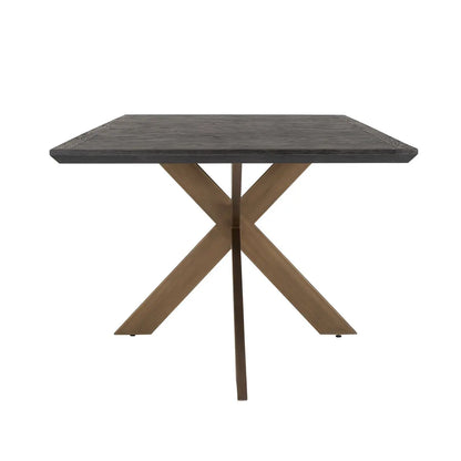 Dining table Blackbone Brass black rustic 260