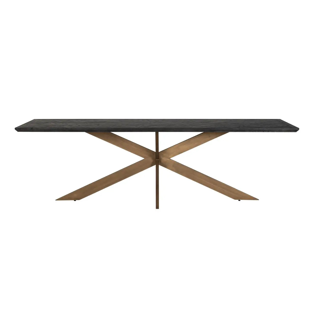 Dining table Blackbone Brass black rustic 260
