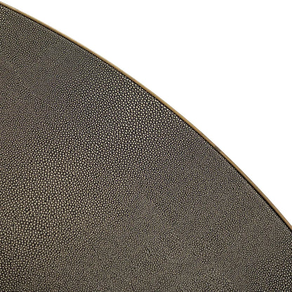 Dining table Bloomville black/gold incl. glass top 140Ø