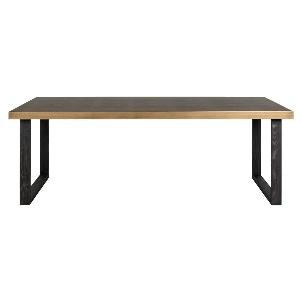 Dining table Bloomville brown incl. glass top 200