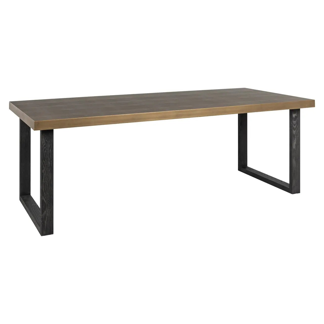 Dining table Bloomville brown incl. glass top 230