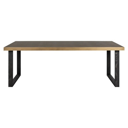 Dining table Bloomville brown incl. glass top 230