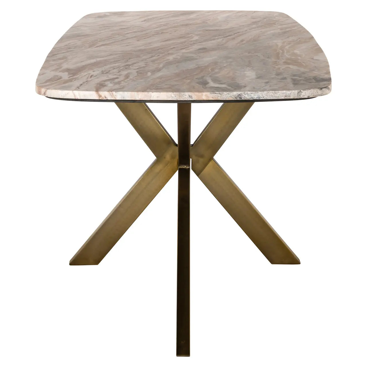 Dining table Bottega Blush beige danish oval 220