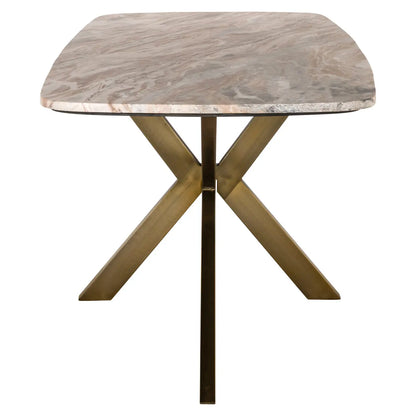 Dining table Bottega Blush beige danish oval 220