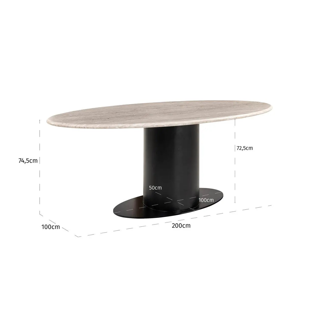 Dining table Brodman sand 200