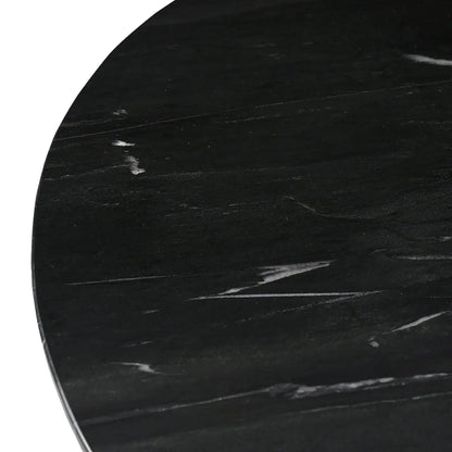 Dining table Collada black/gold 130Ø