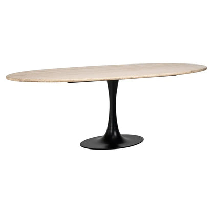 Dining table Hampton black oval 230